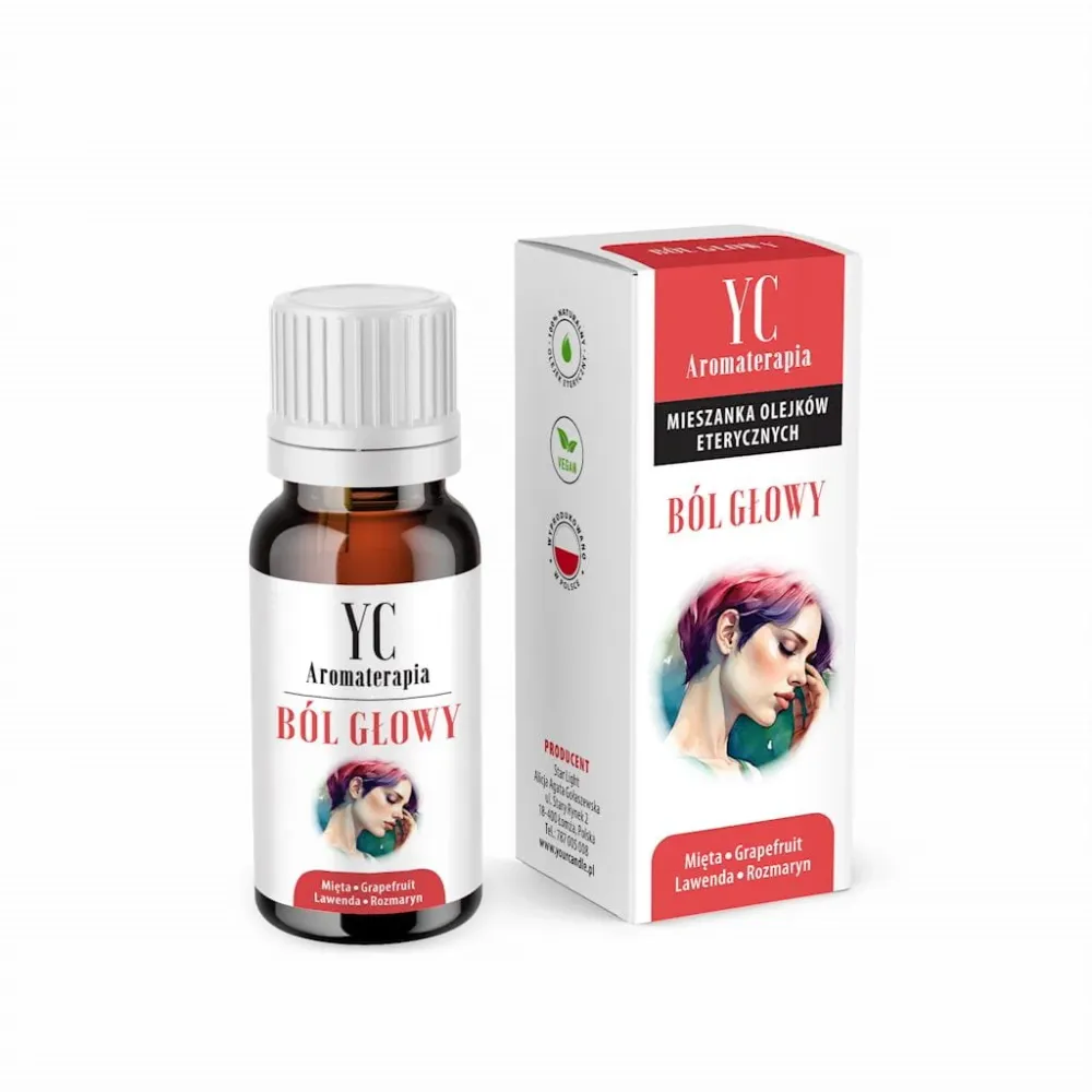 AMESTEC DE ULEIURI ESENȚIALE PENTRU DURERE DE CAP 10 ml - IHRE KERZE