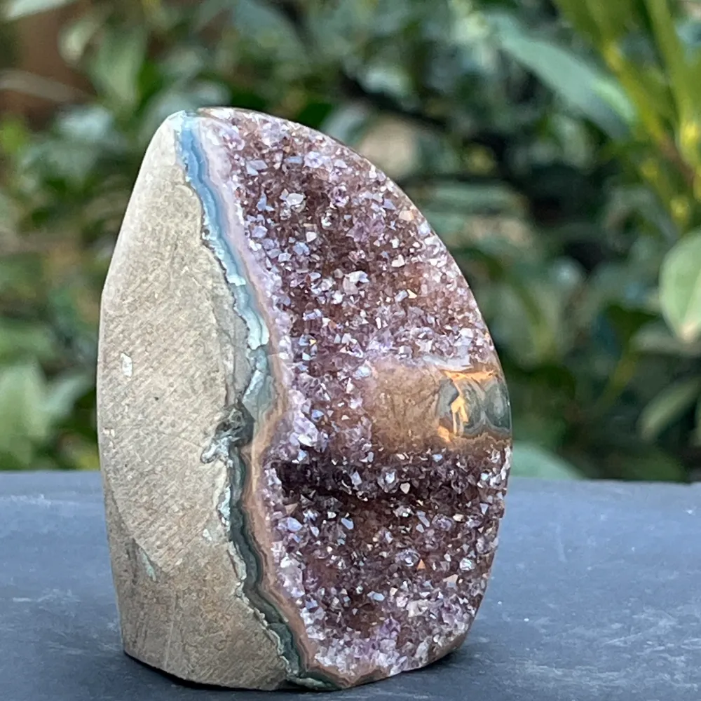 Ametist stalactit calitate +AAA, geoda ametist Uruguay, m14