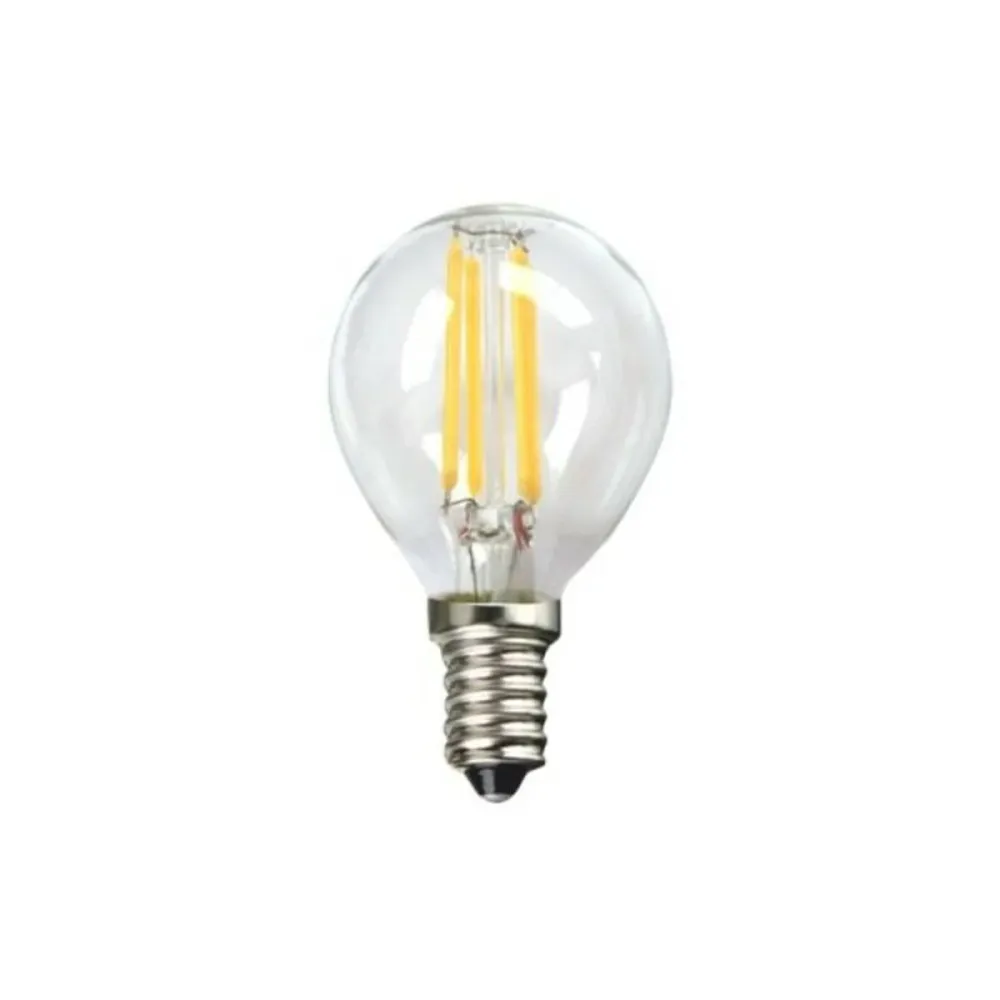 Bec LED Sferic Silver Electronics 1960314 E14 4W 3000K ++ (Lumină Caldă)