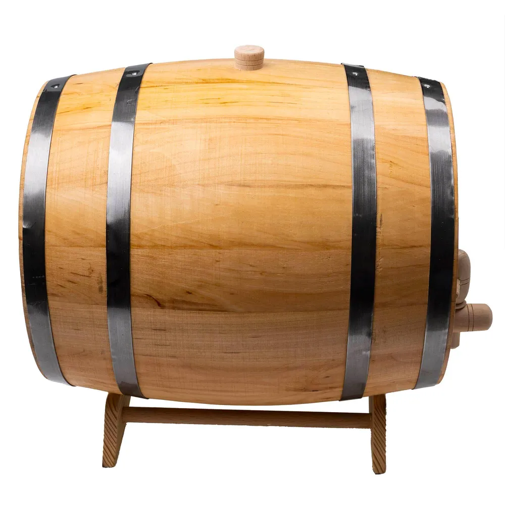 Butoi pentru decor, din lemn masiv de arin, capacitate 10L / EXT 7212