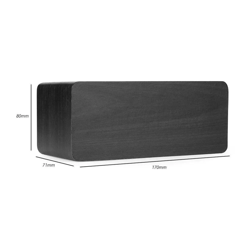 Ceas Digital de Birou cu Încărcare Wireless și Comandă Vocală – Afișaj LED Verde, Termometru, Alarmă și 3 Trepte de Lumina...