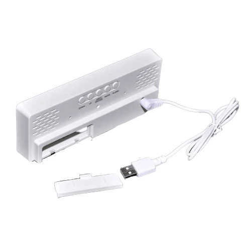 Ceas Electronic de Masă cu LED RGB – Afișaj cu Temperatura, Alarmă și Comandă Vocală, Dimensiuni 160 x 60 x 25 mm, Culoare...