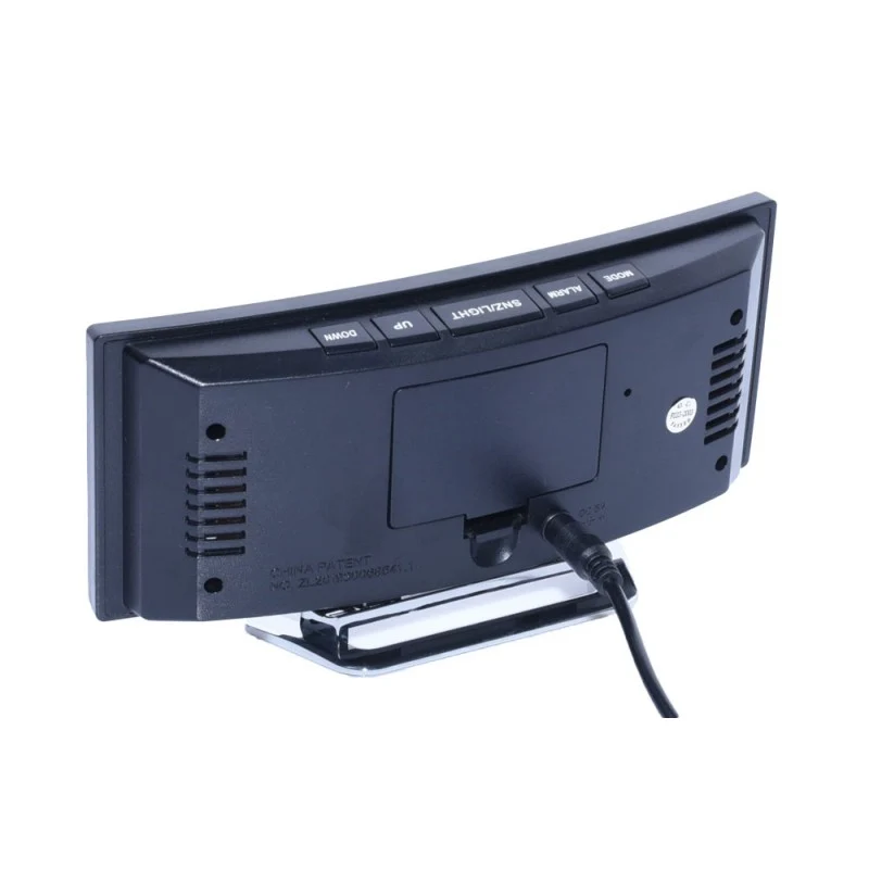 Ceas LCD Digital DT-6507 cu Oglindă și Afișaj LED Verde – Ceas de Birou pentru Monitorizarea Timpului