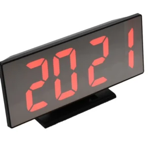 Ceas Oglindă Digital cu LED Roșu DS-3618L – Afișaj Modern pentru Birou, Dormitor sau Spații Comerciale