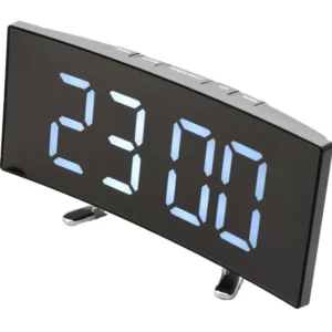 Ceas Oglindă LCD LED Alb DT-6507 cu Afișaj Digital pentru Birou, Dormitor sau Spații Comerciale