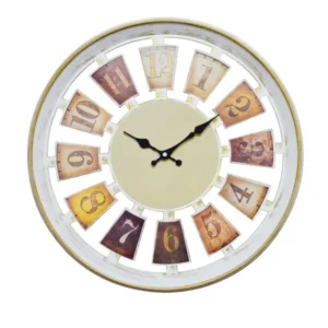 Ceas de perete 48 cm cu mecanism silentios, D3327 ALB