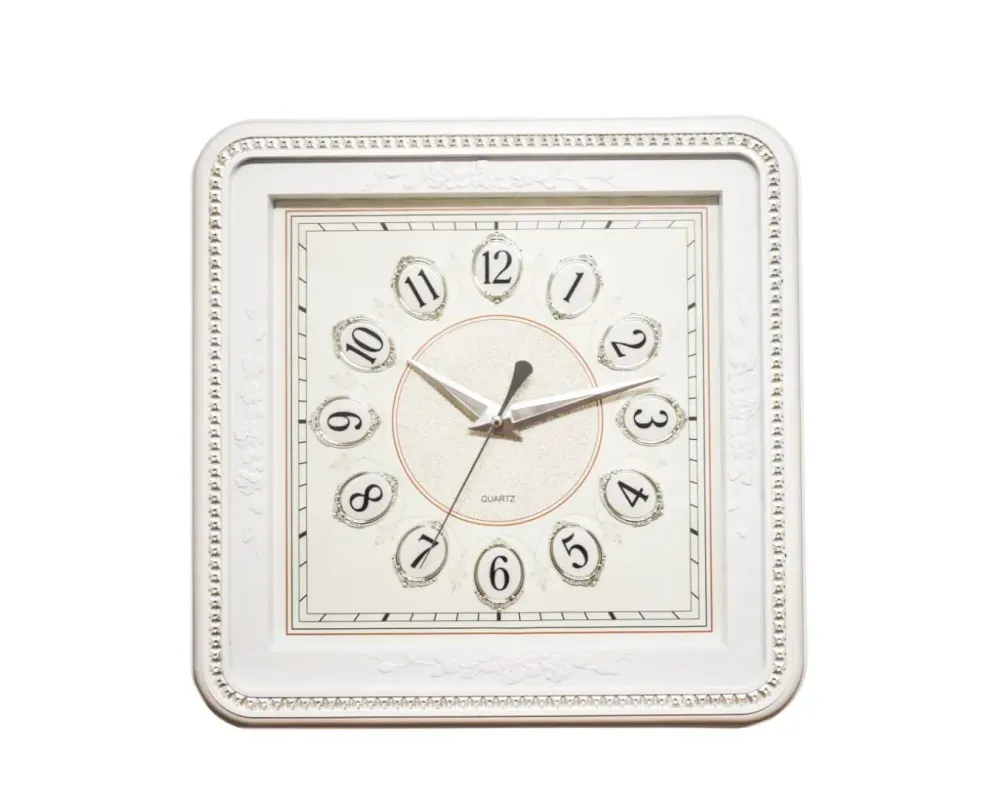 Ceas de perete 42 cm cu mecanism silentios, D3328 ALB