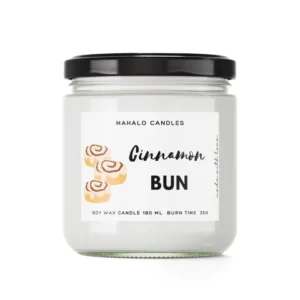 CINNAMON BUN Sojakerze 180 ml handgefertigte MahaloCandles