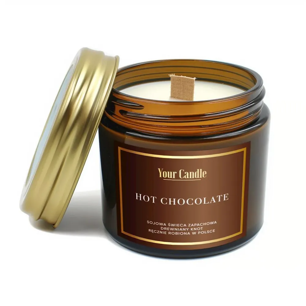 CIOCOLATĂ CALDĂ SOY Lumânare din ceară 120 ml - LUMÂNAREA TA