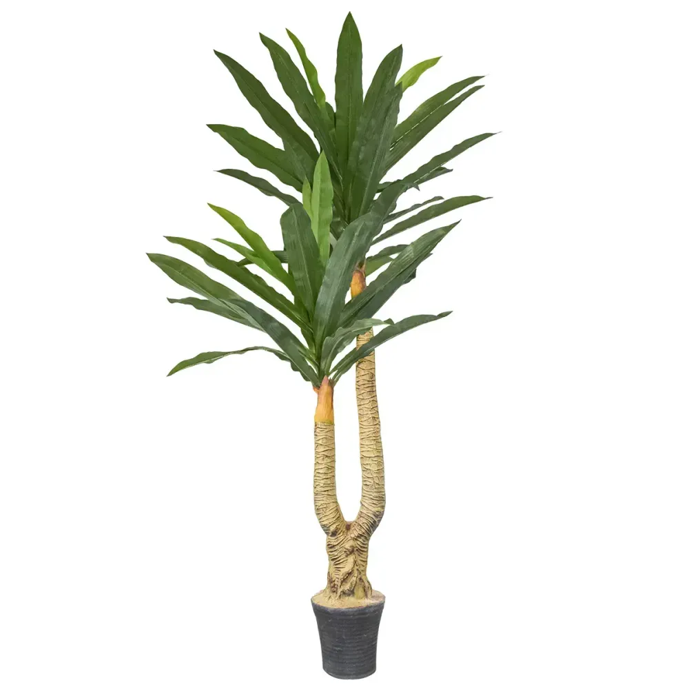 Copac artificial, Dracaena fara ghiveci, Naimeed D5612, 166x100 cm, Verde