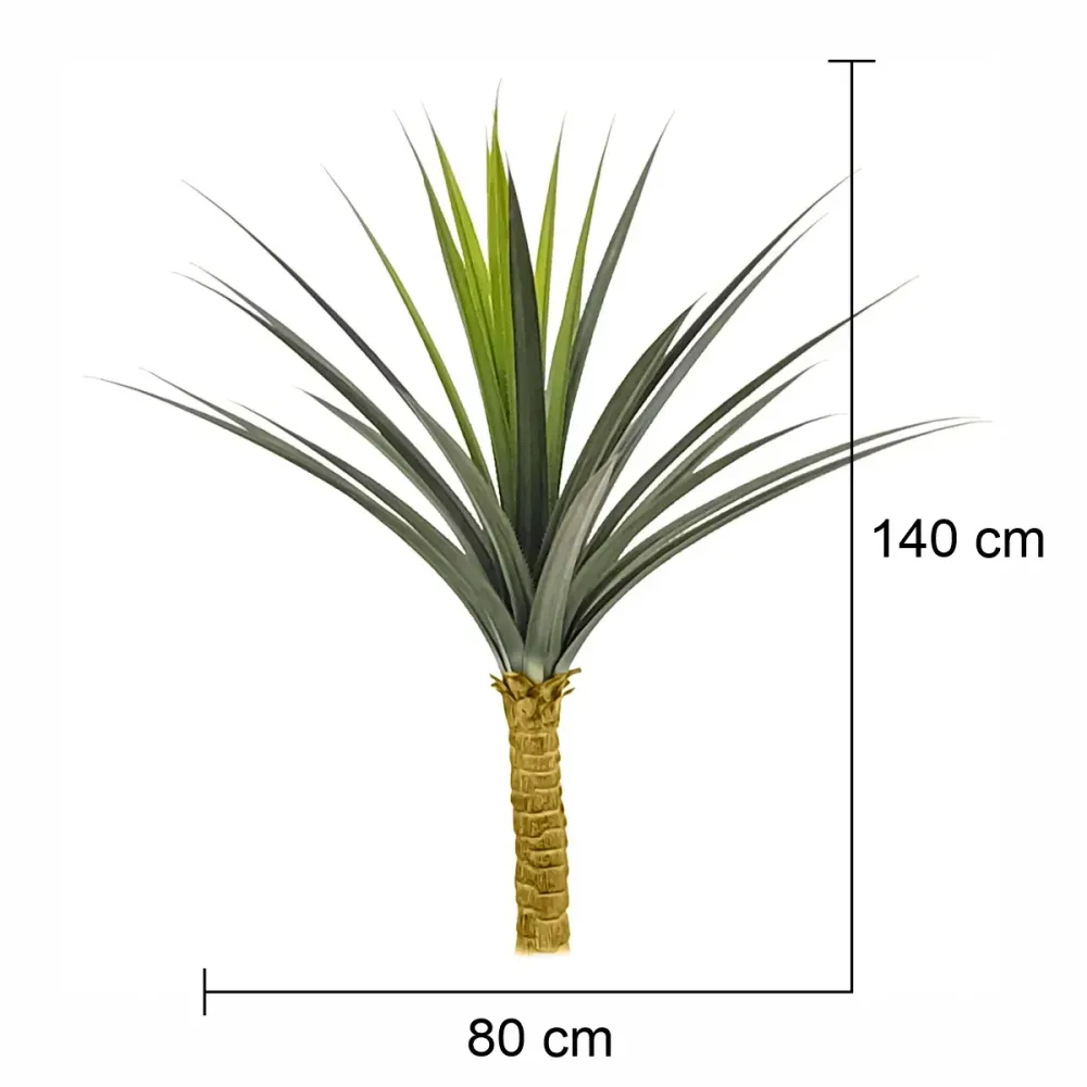 Copac artificial, Yucca fara ghiveci, Naimeed D5622, 140x80 cm, Verde