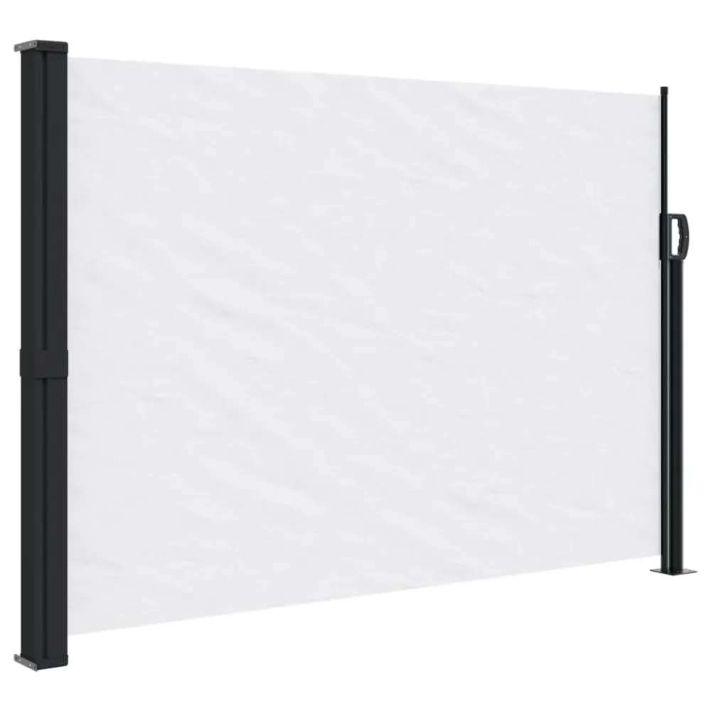 Copertină laterală retractabilă, alb, 140x600 cm