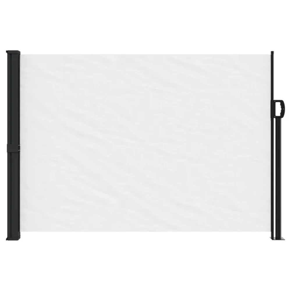 Copertină laterală retractabilă, alb, 140x600 cm