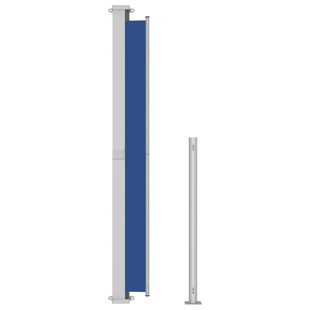 Copertină laterală retractabilă de terasă, albastru, 180x300 cm
