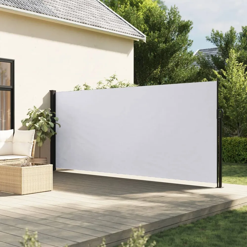 Copertina laterală retractabilă, alb, 180x500 cm