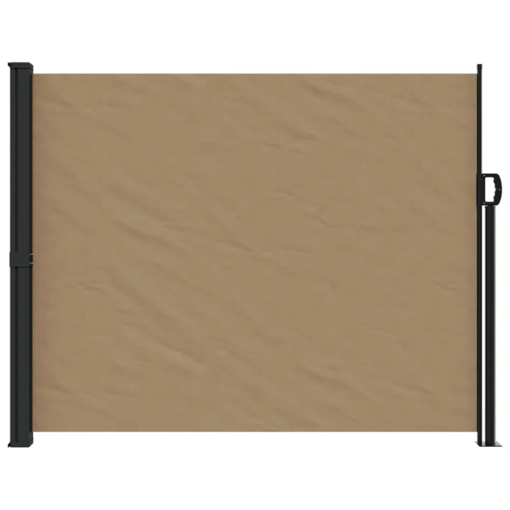 Copertina laterală retractabilă, gri taupe, 160x500 cm