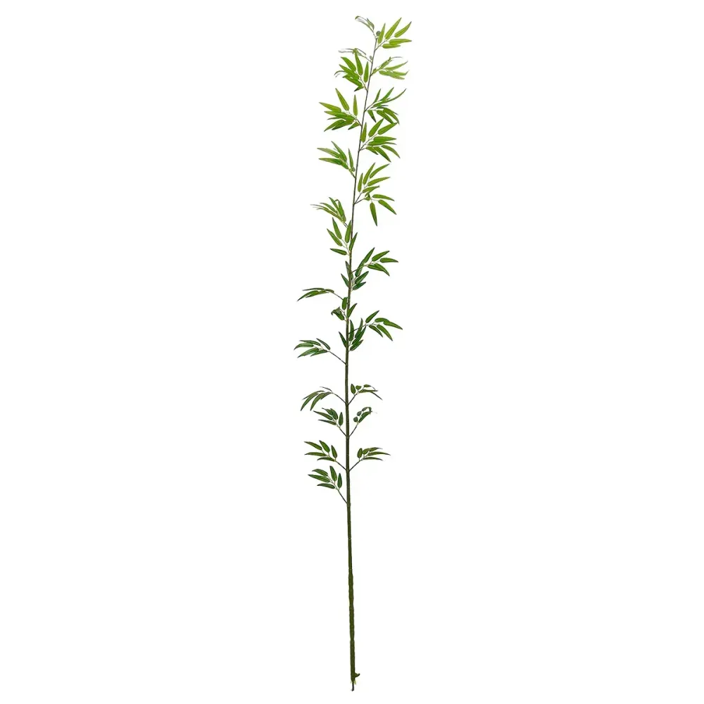 Crenguta decorativa cu frunze, bambus, Naimeed D5638, 248x30 cm, Verde