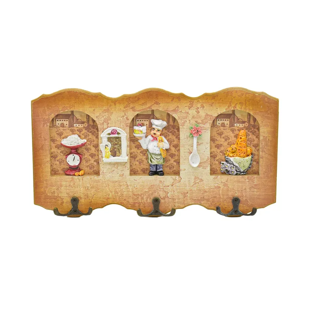 Cuier decorativ D53, 34x19 cm, m4