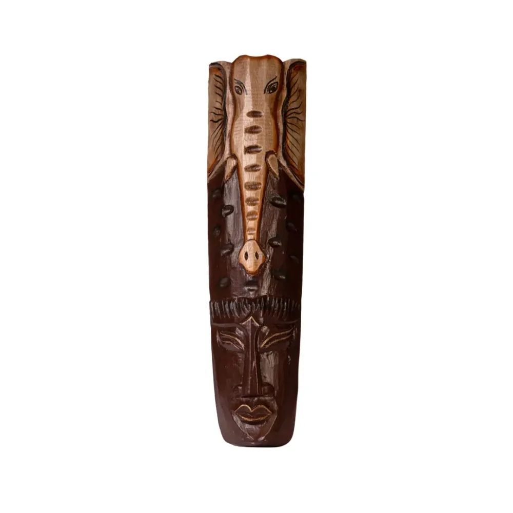 Decoratiune de perete multicolora din lemn de albasia