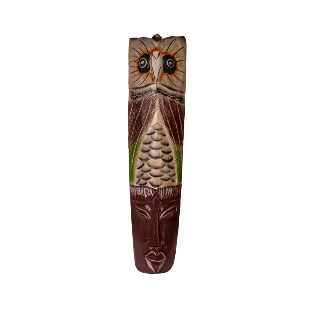 Decoratiune de perete multicolora din lemn de albasia