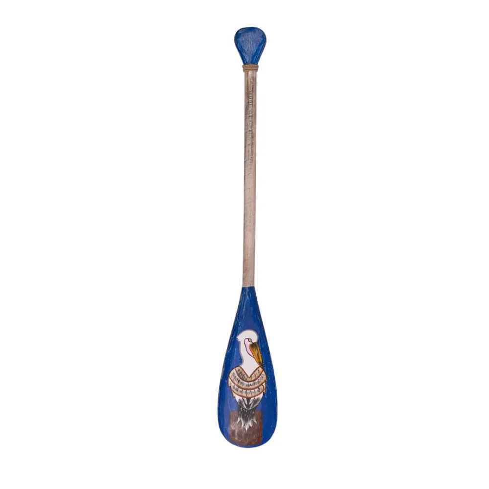 Decoratiune vasla albastra din lemn de albasia 140 cm