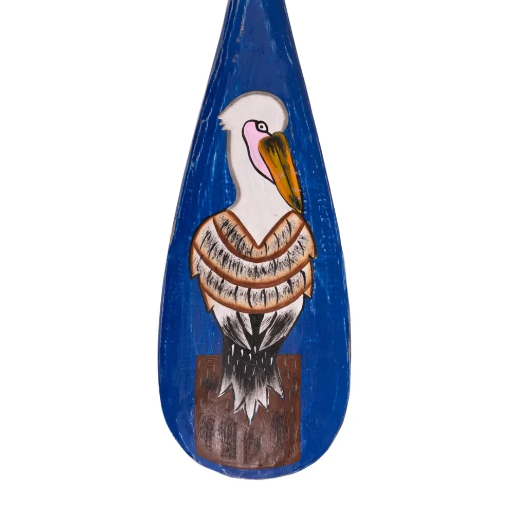Decoratiune vasla albastra din lemn de albasia 140 cm