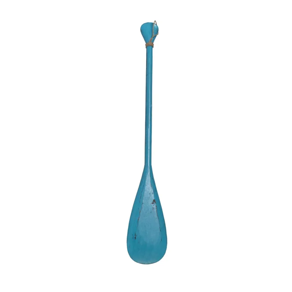 Decoratiune vasla albastra din lemn de albasia 100 cm