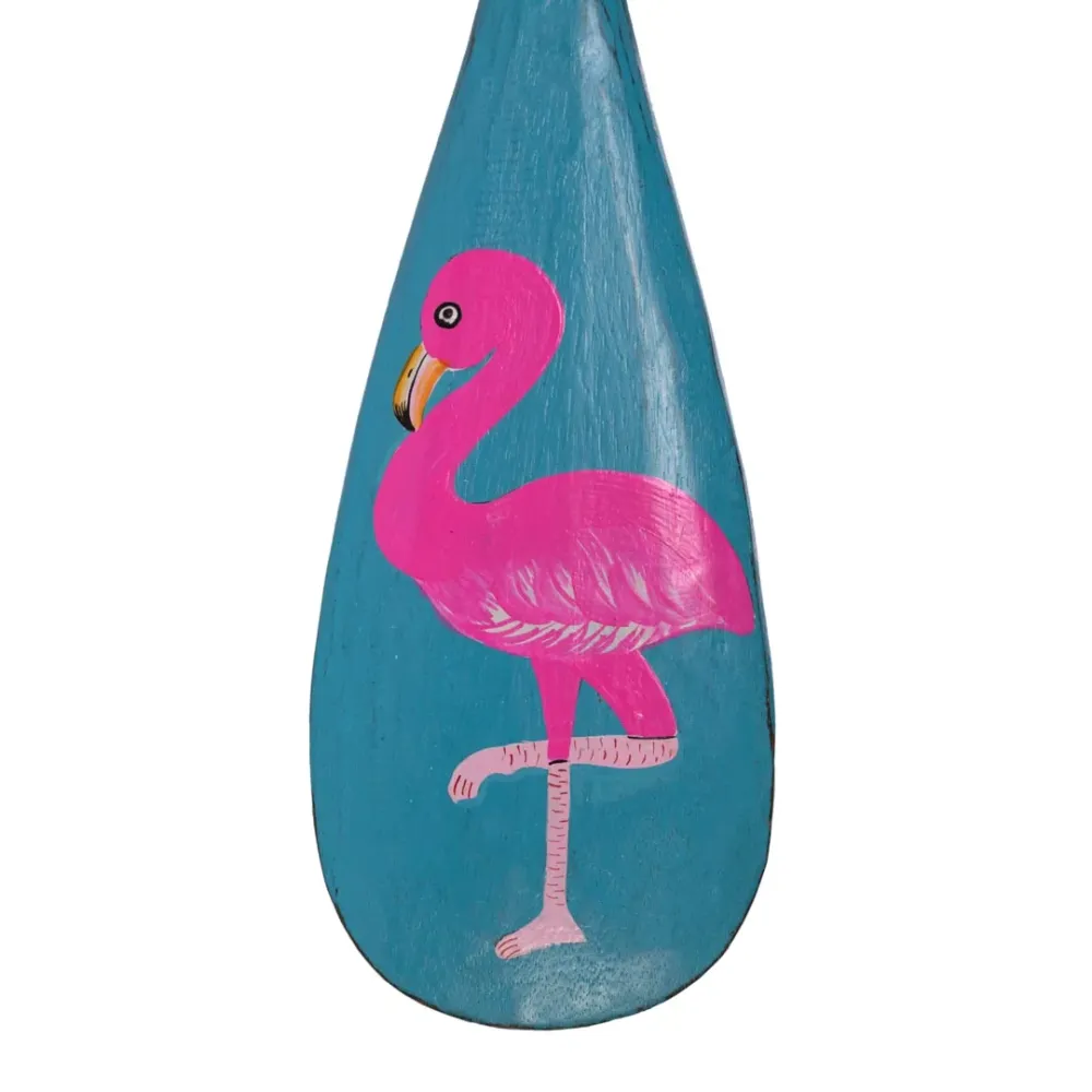Decoratiune vasla albastra din lemn de albasia 100 cm