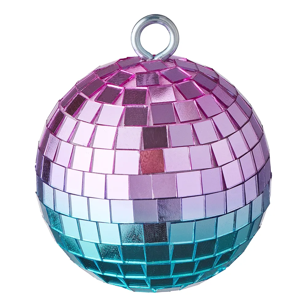 DISCO bila oglinda Ø8cm, mov/turcoaz