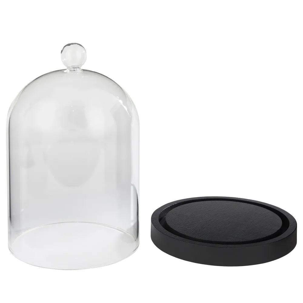 DOME clopot din sticla pentru lumanari H22cm