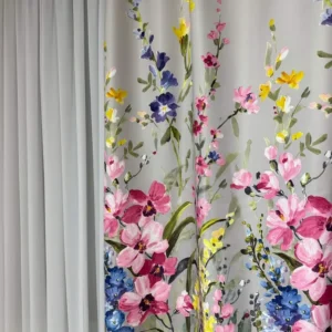 Draperie BKP 7010/V4, dimout, cu model floral
