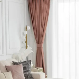 Draperie catifea Velvet 5018/15, somon