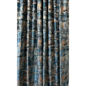 Draperie tafta 915235/602, model abstract, multicolor