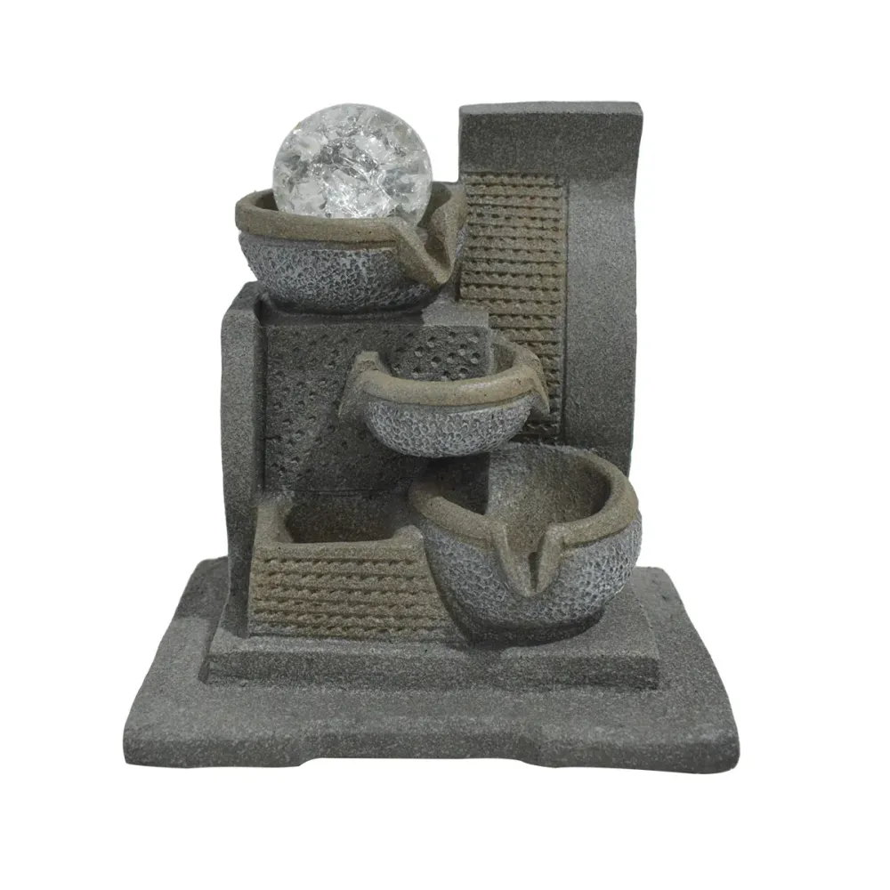 Fantana arteziana, Feng Shui, LED, pompa submersibila, Naimeed D5059, 23x18x26cm