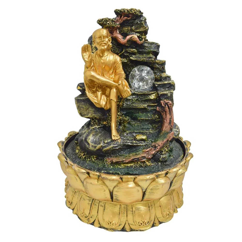 Fantana arteziana, Feng Shui, LED, pompa submersibila, Naimeed D5073, 26x26x38cm