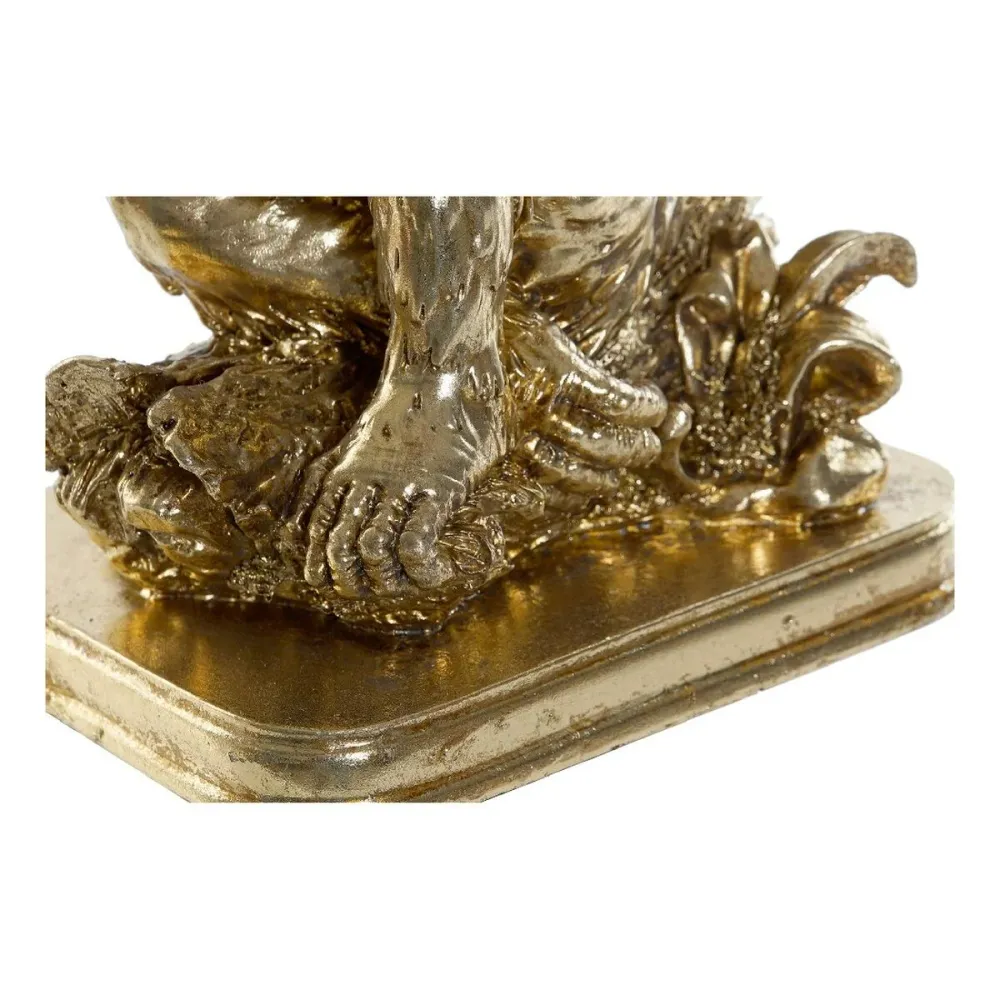 Figură Decorativă DKD Home Decor Auriu* Rășă Colonial Frunza unei plante 16,5 x 10,6 x 22,5 cm