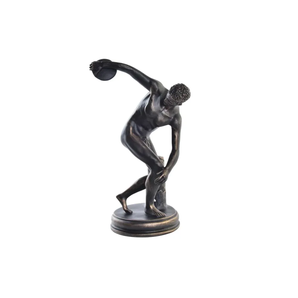 Figură Decorativă DKD Home Decor Discobolus Cupru Rășă (19 x 17 x 34 cm)