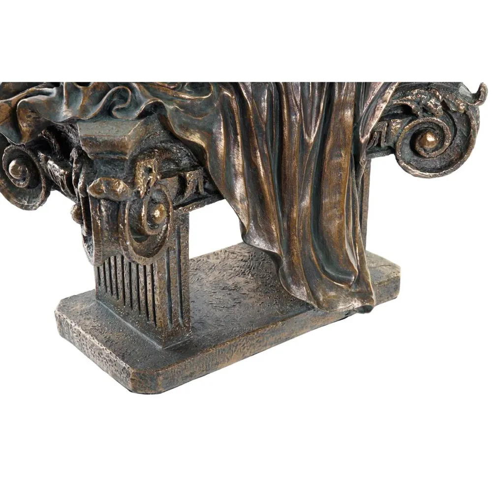 Figură Decorativă DKD Home Decor Femeie Cupru Rășă (30,5 x 15,5 x 28,5 cm)
