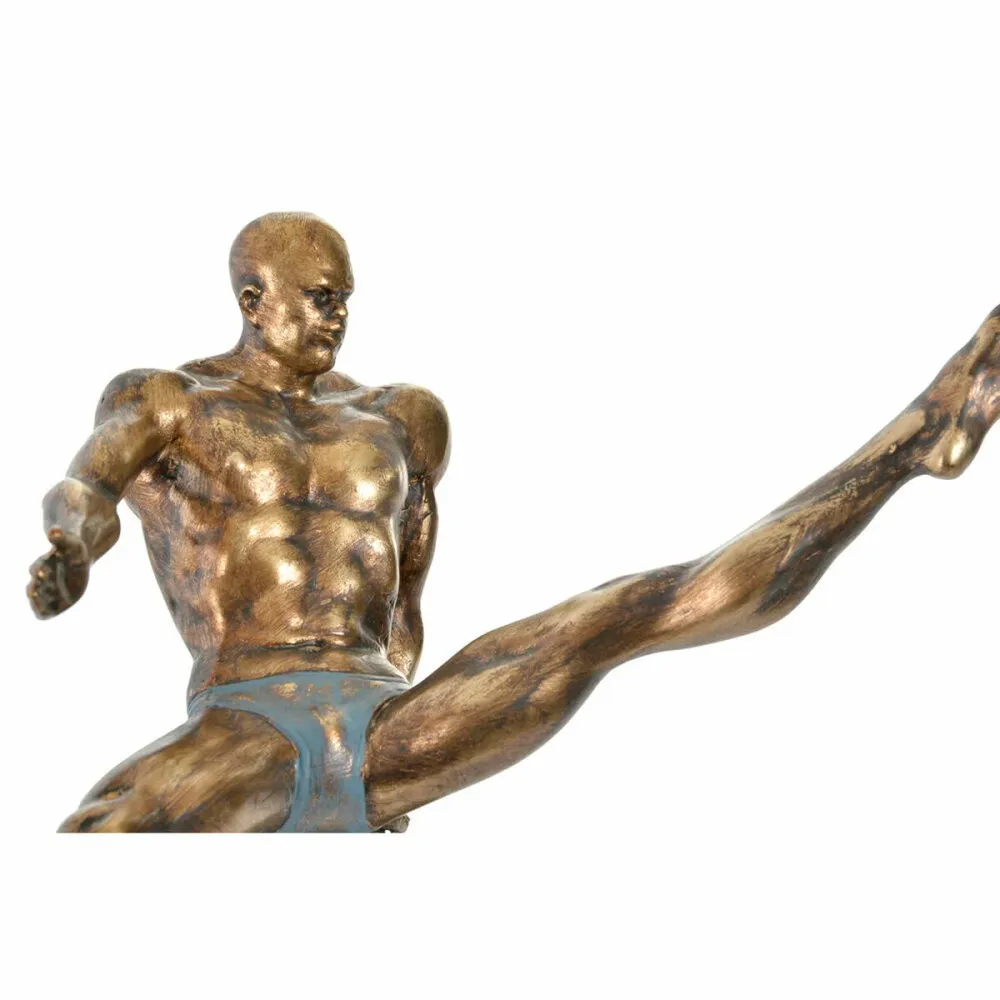 Figură Decorativă DKD Home Decor Lume Auriu* Rășă Gimnast / Gimnastă Modern (29 x 16 x 33 cm)