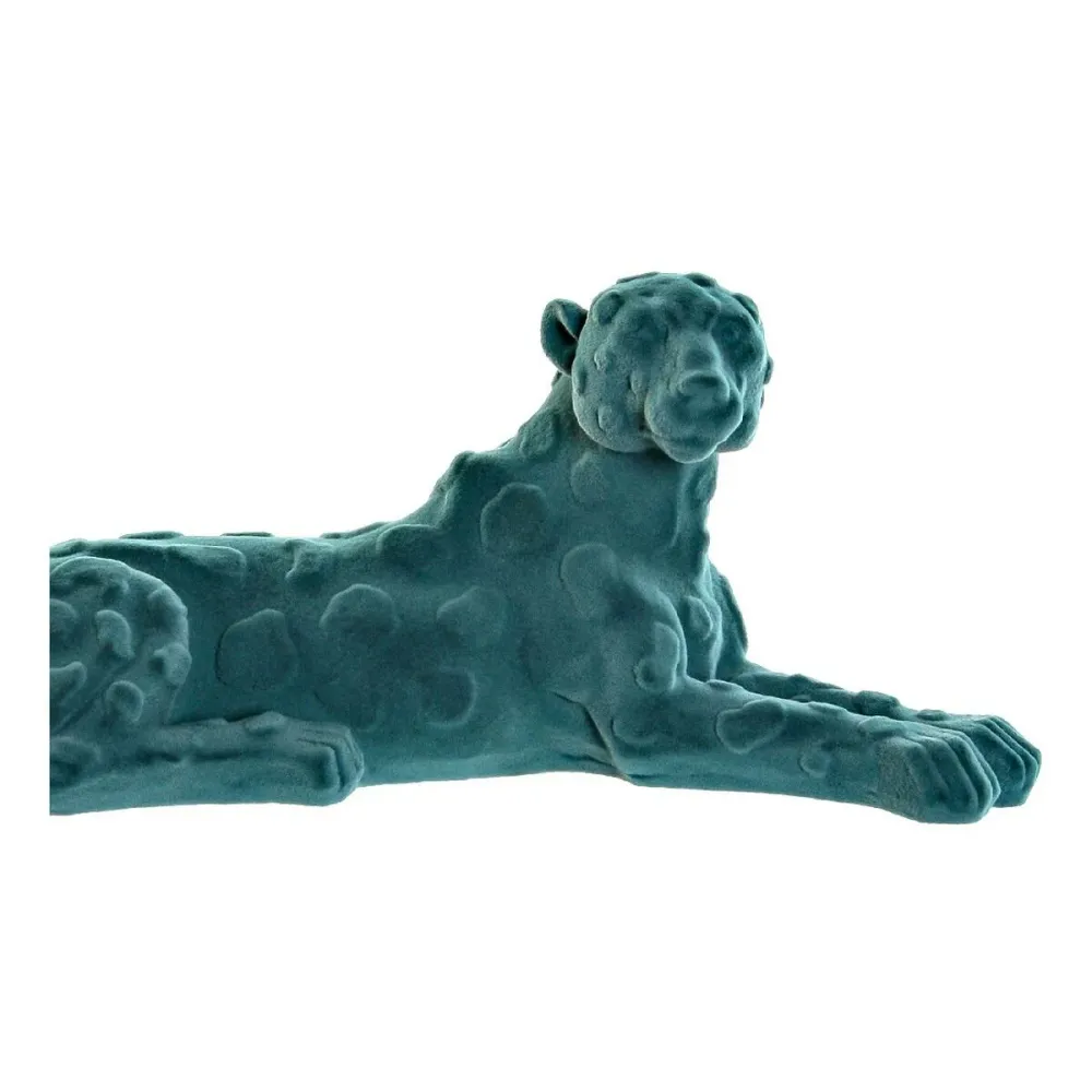 Figură Decorativă DKD Home Decor Verde Roz Rășă Cu șuvițe Leu 26,5 x 9 x 11 cm