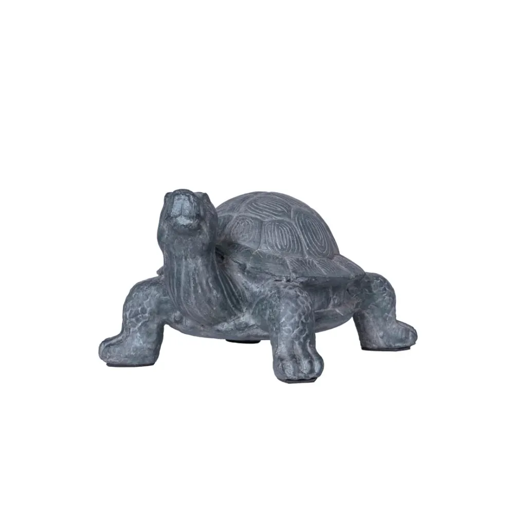 Figurina gri din fibrociment Turtle 33 cm