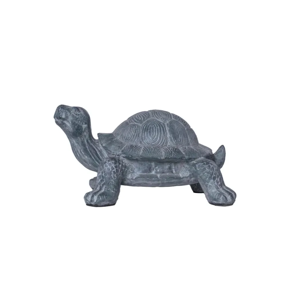 Figurina gri din fibrociment Turtle 33 cm