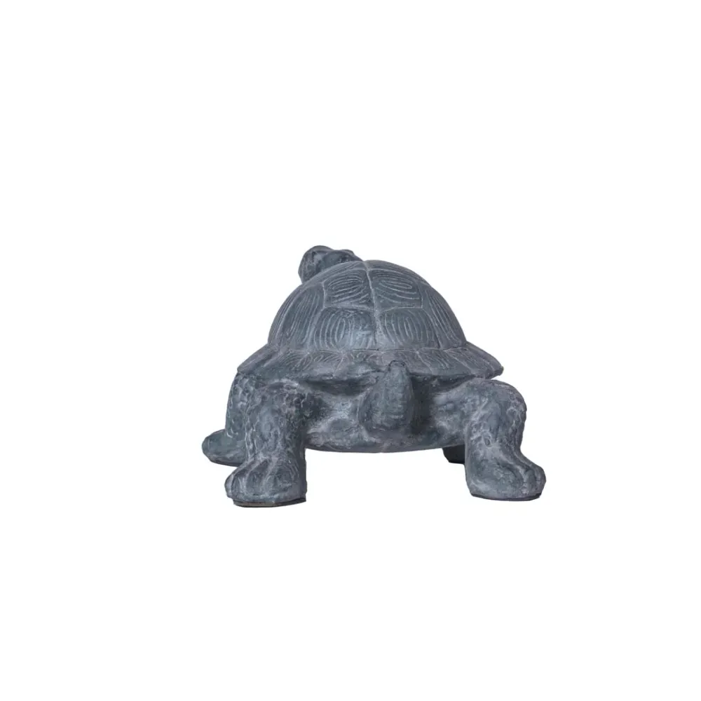 Figurina gri din fibrociment Turtle 33 cm