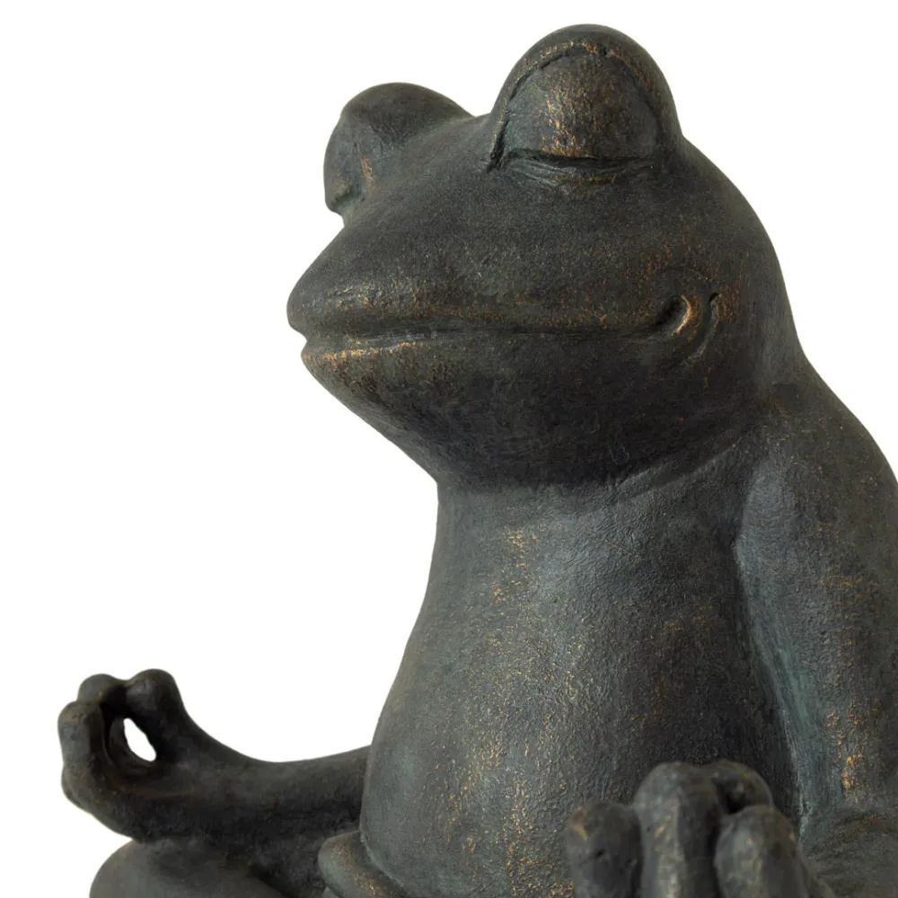 Figurina gri din fibrociment Zen Leap
