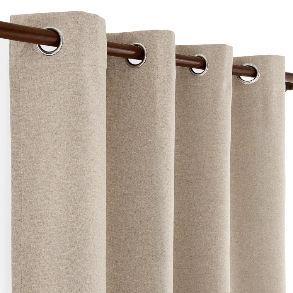 FINN Draperie cu inele metalice, 140x260cm