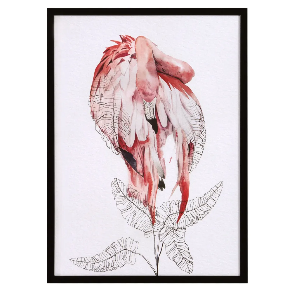 FLAMINGOS III Poster înrămat