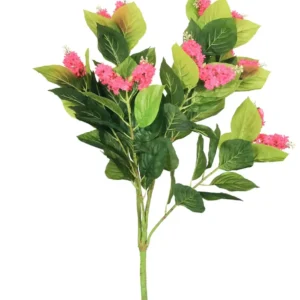 Floare artificiala, Guzmania fara ghiveci, Naimeed D5628, 90x60 cm, Roz
