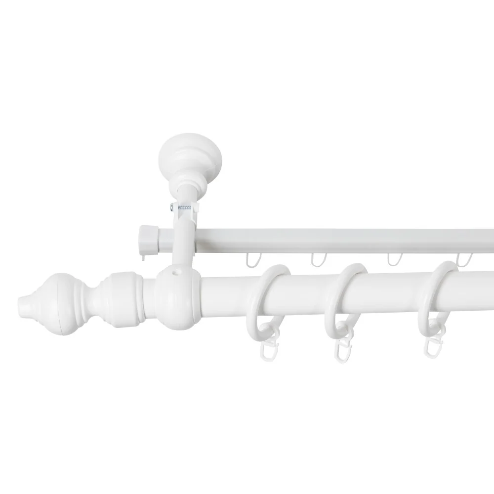 Galerie metal infoliat Filigrano, culoare alb, 120 cm - SINA U INCLUSA