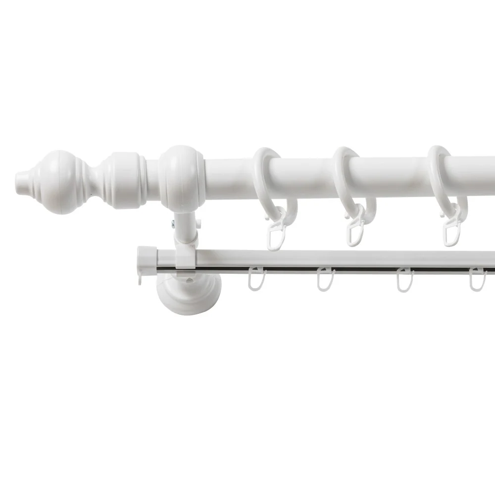 Galerie metal infoliat Filigrano, culoare alb, 120 cm - SINA U INCLUSA