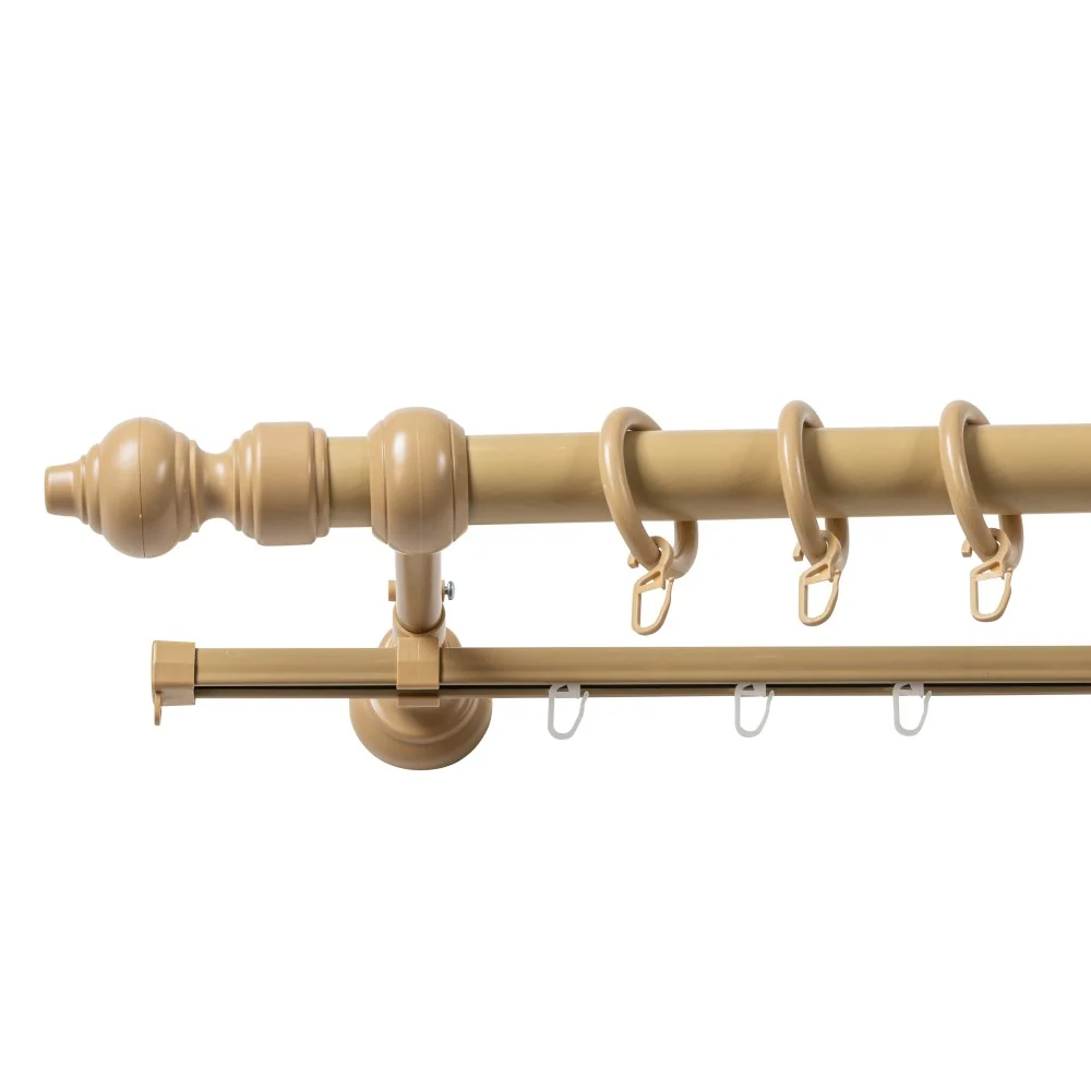 Galerie metal infoliat Filigrano, culoare bej, 280 cm - SINA U INCLUSA